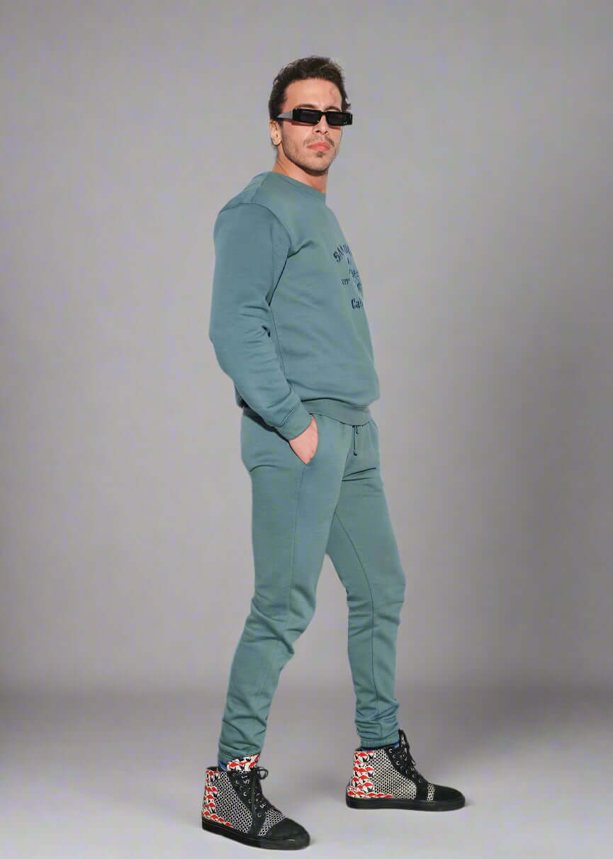SWEATSHIRT MEN TEAL