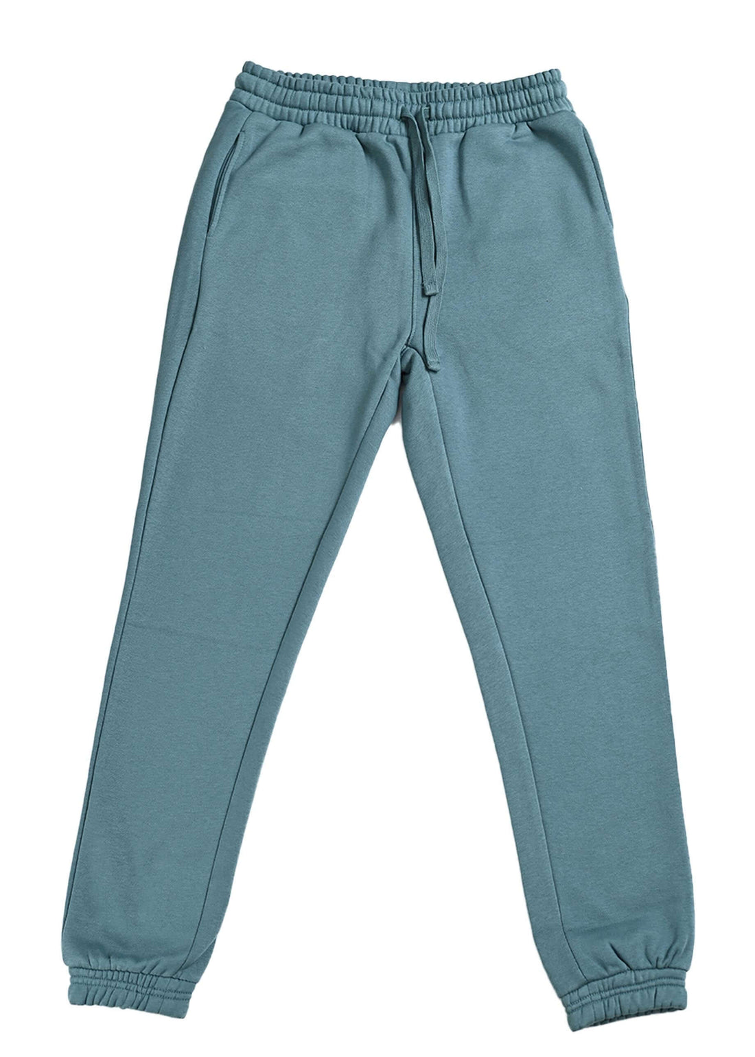Men’s teal winter trousers full length product image