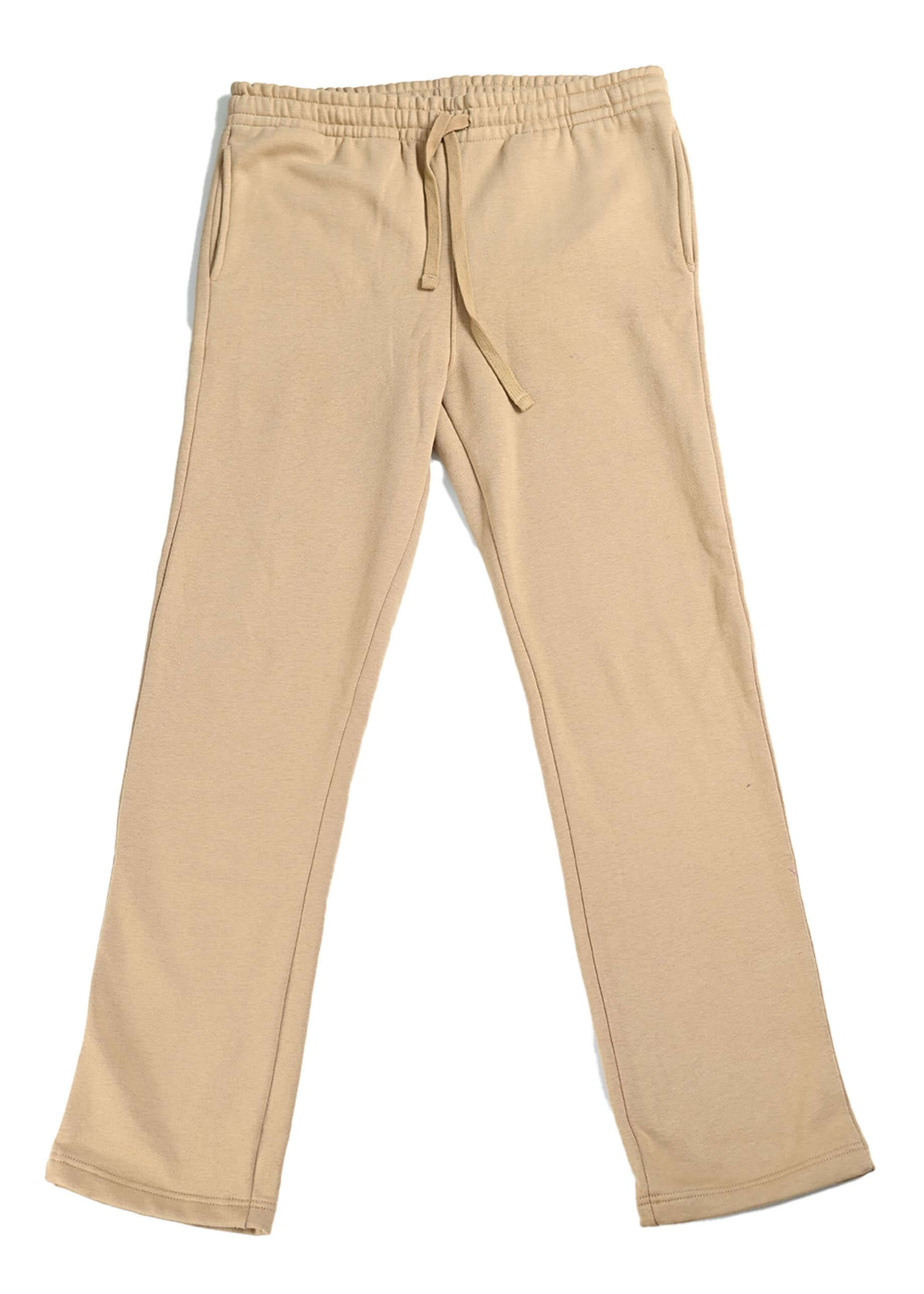 close view of beige women loose fit sweatpants