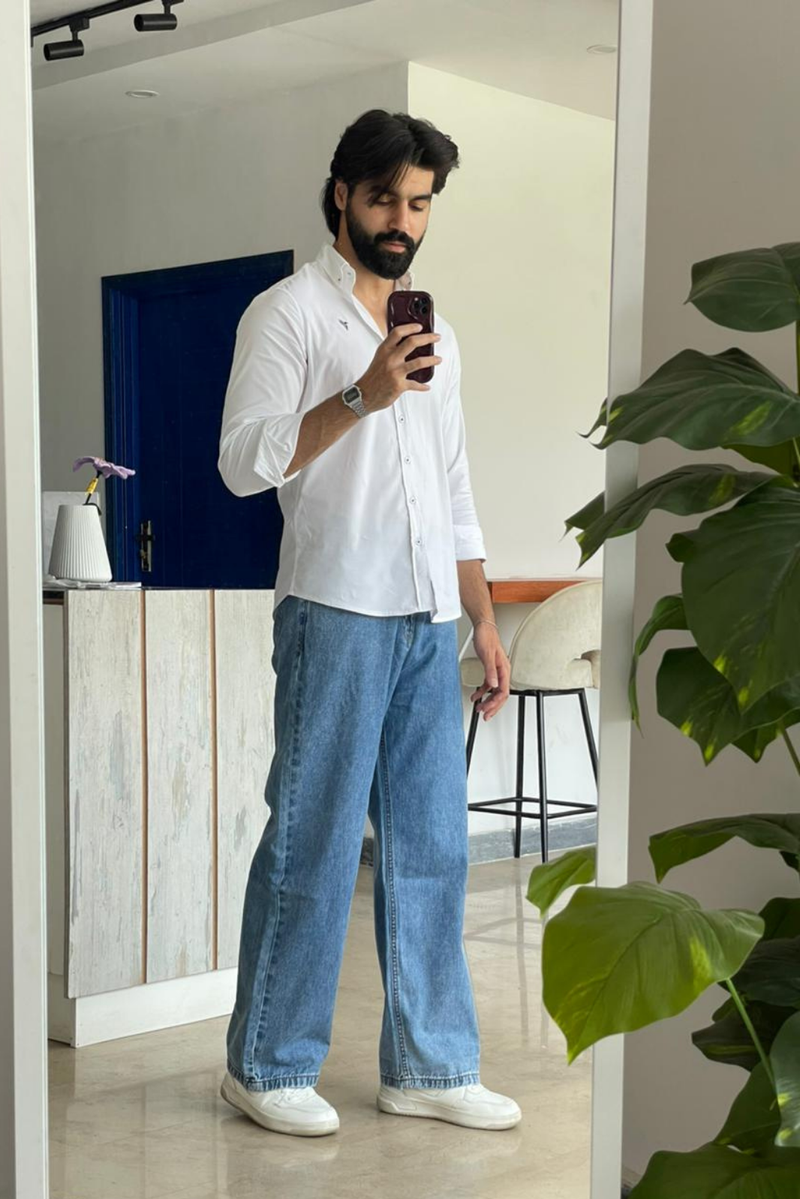 COTTON  BUTTON DOWN SHIRT