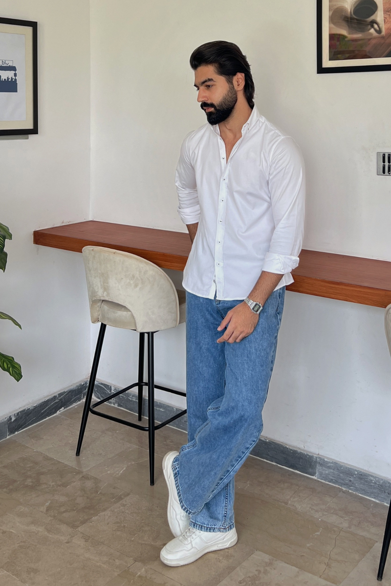 COTTON  BUTTON DOWN SHIRT