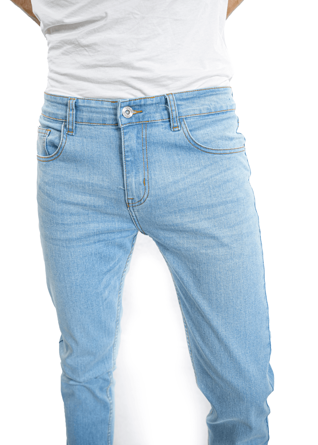 Straight fit Sky Blue denim jeans | wear verve