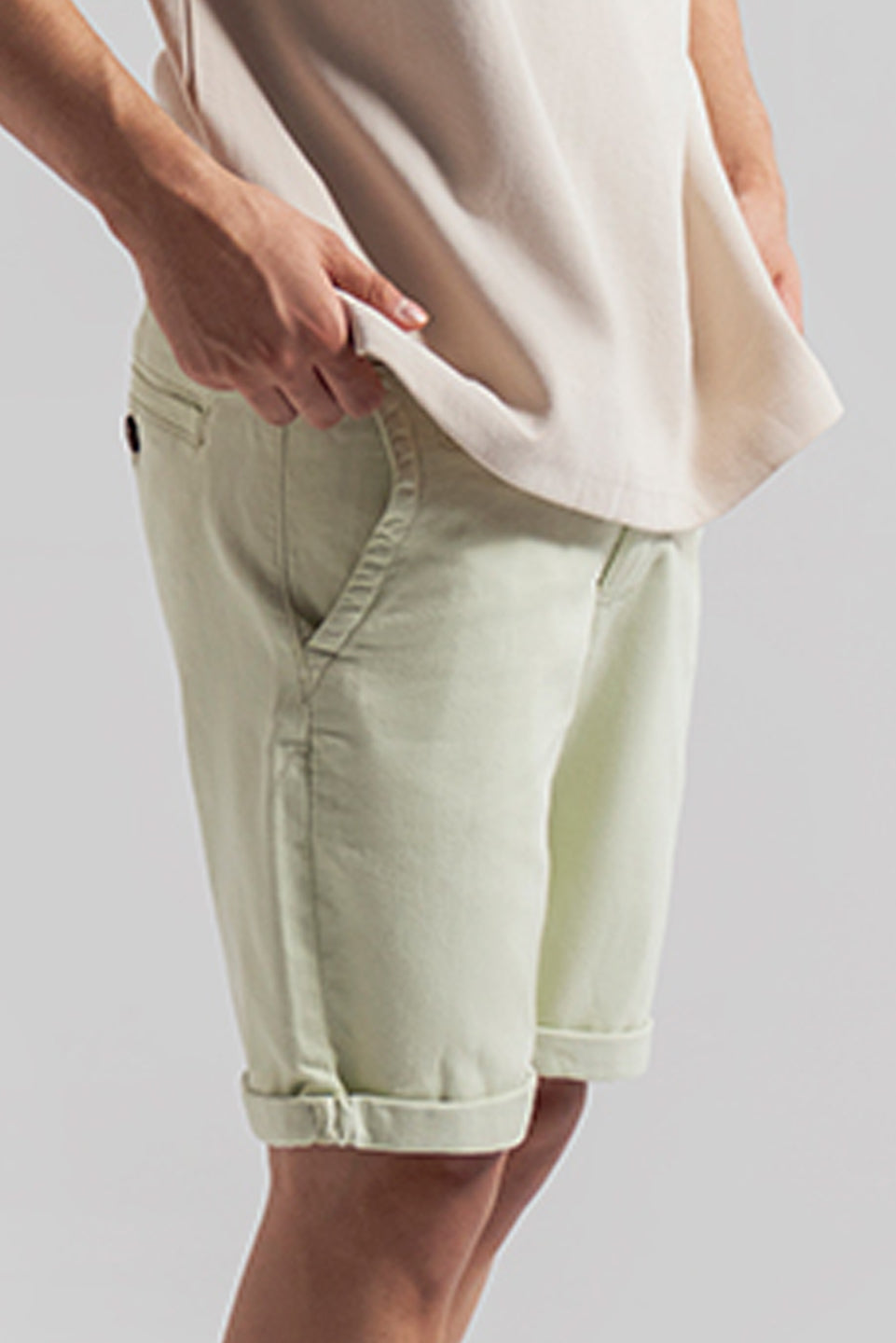Beige Regular Fit Chino Mens Shorts in pakistan