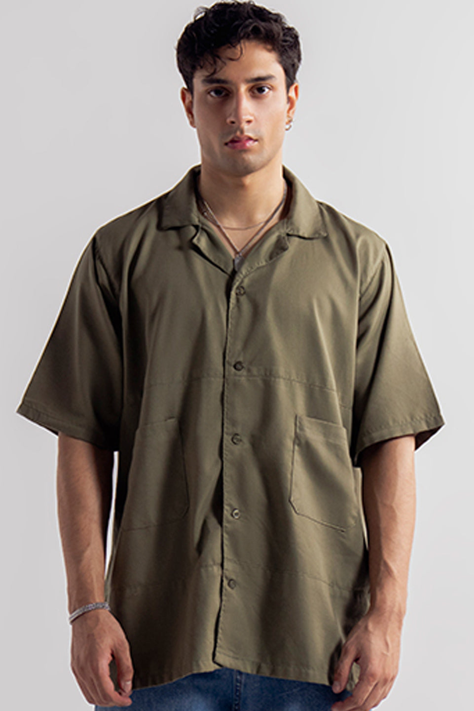 RELAXED FIT SHORT SLEEVE OVERSHIRT