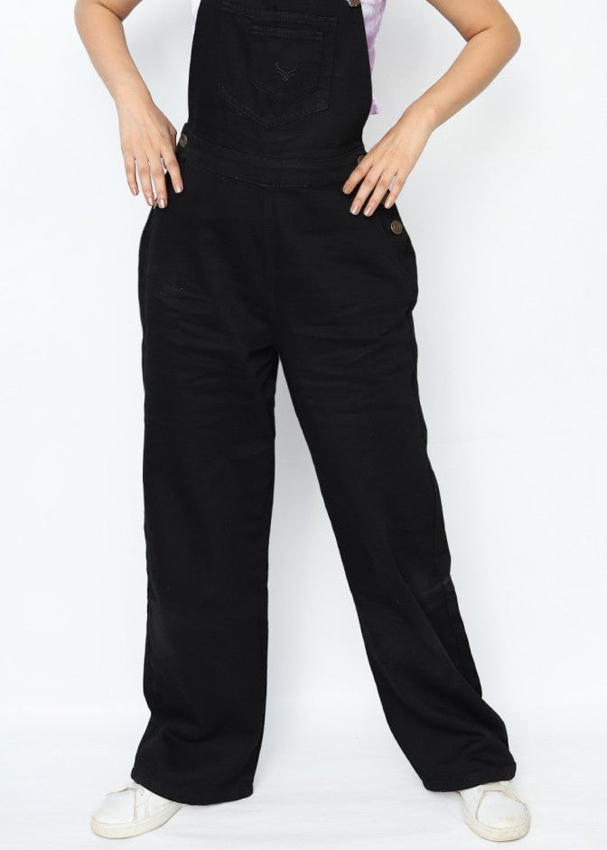 Black Denim Overall