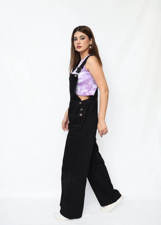 Black Denim Overall