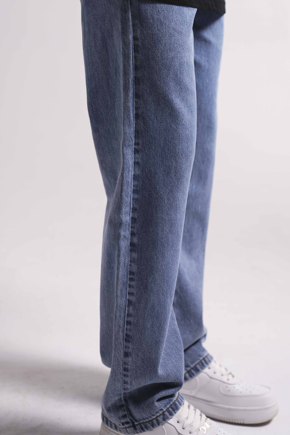 STRAIGHT FIT DENIM PANTS