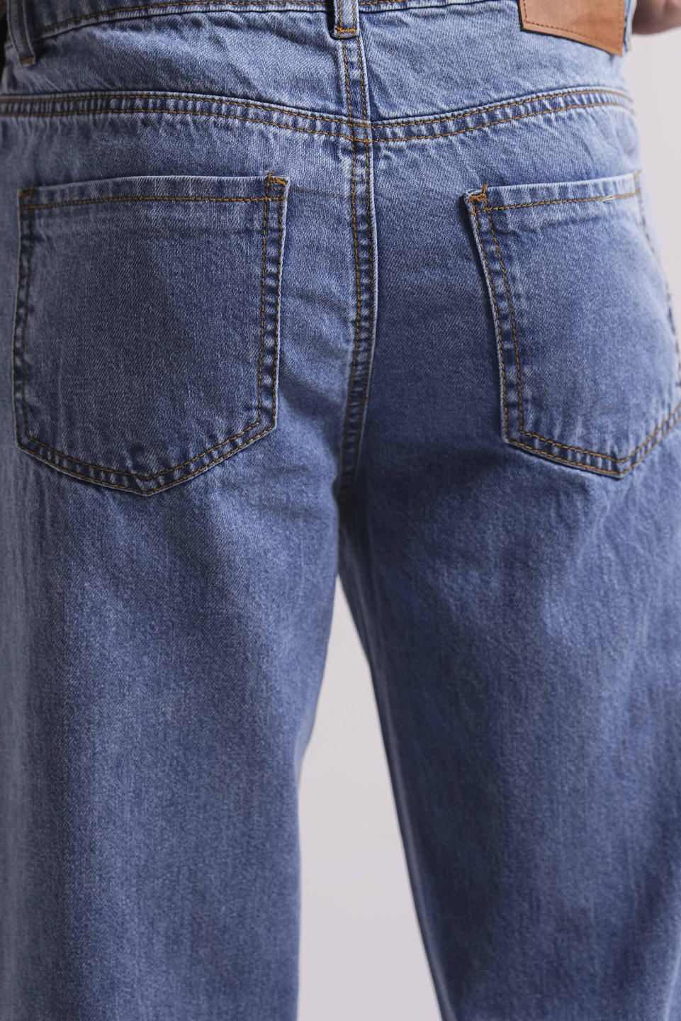 STRAIGHT FIT DENIM PANTS