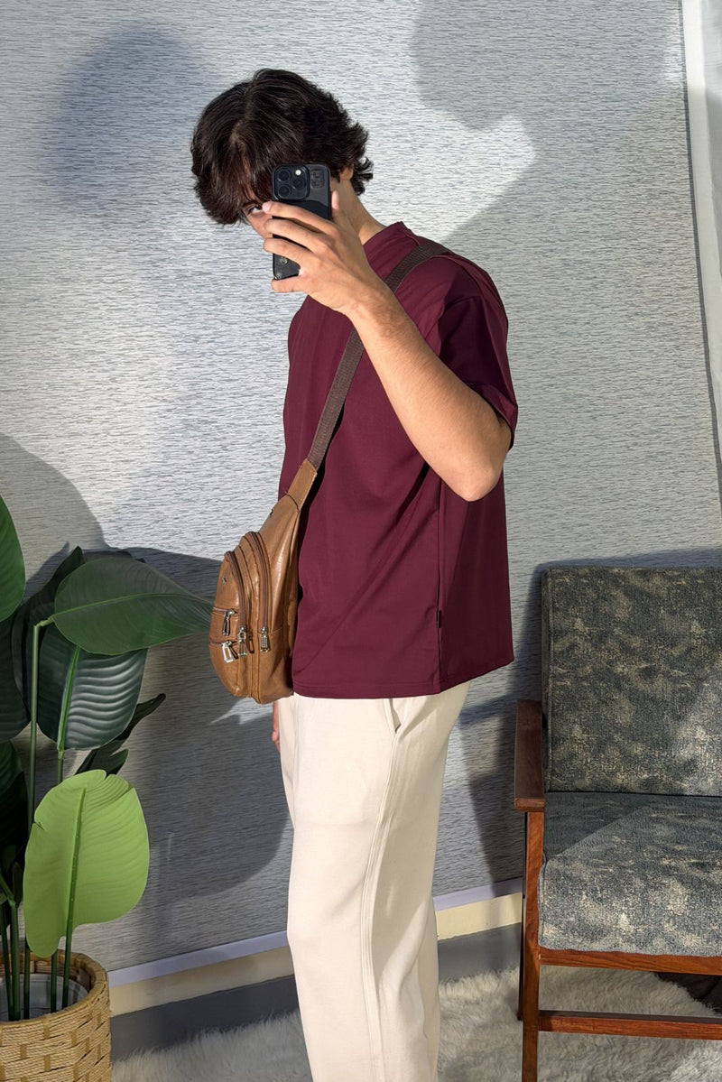 TAILORED SCUBA PANTS BEIGE