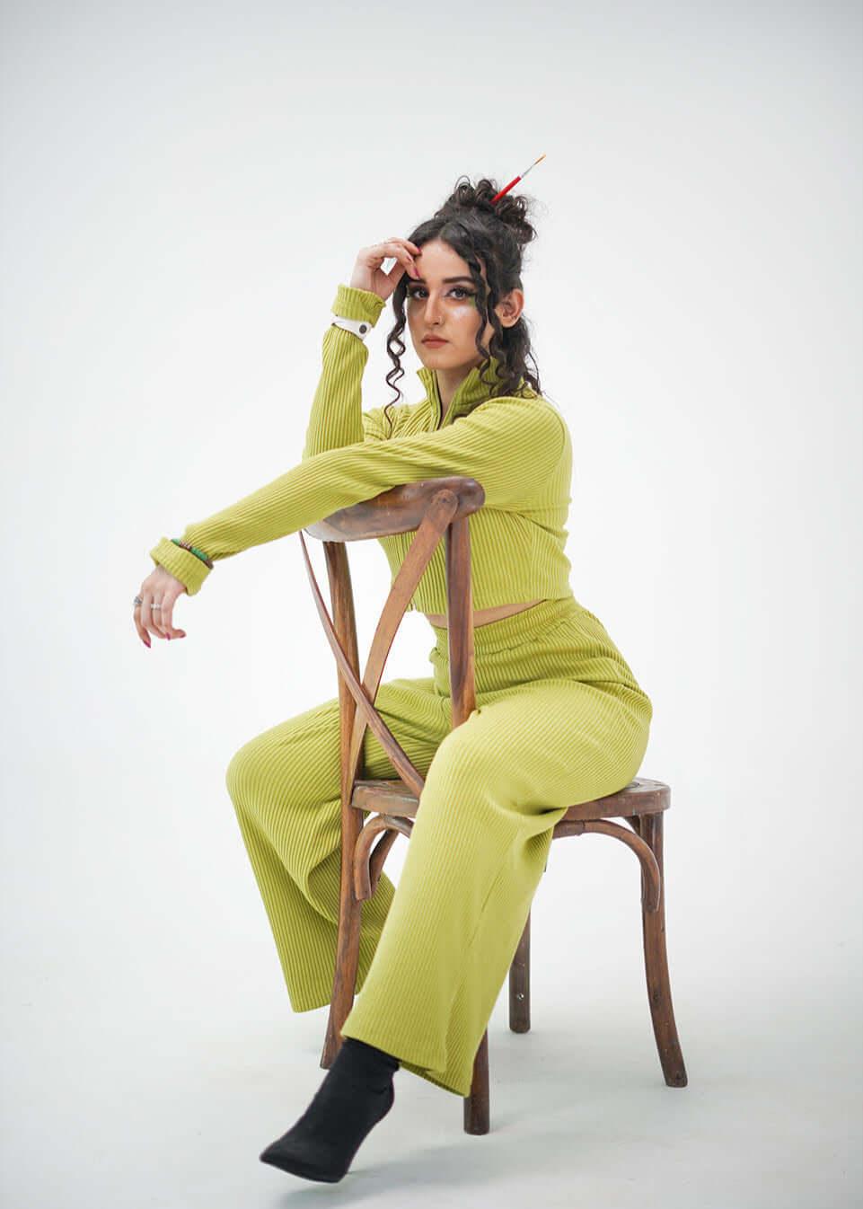 CO-ORD SET NEON GREEN